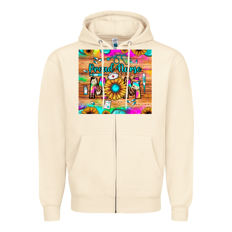 Proud Nurse Mom Zipper Hoodie by JahusDesignShop | Teevron