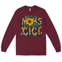 Burgundy only the best moms get promoted to cici Long Sleeve Tee - CowhideDigitalArt