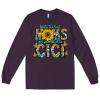 Plum only the best moms get promoted to cici Long Sleeve Tee - CowhideDigitalArt