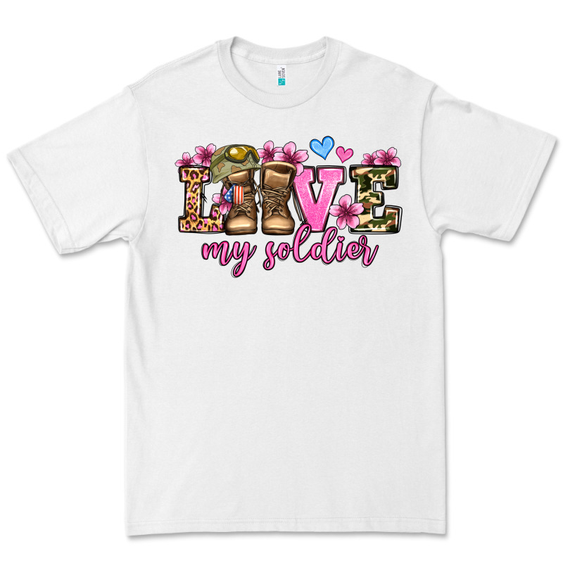 Love My Soldier Olivia Premium Tee by OliviaCreatesArt | Teevron