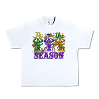 White Tis The Season Crawfish Mardi Gras Urban Heavy Tee - FaDigitalArtStudio