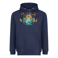 Navy Wild Heart Heavyweight Hoodie - JahusDesignShop