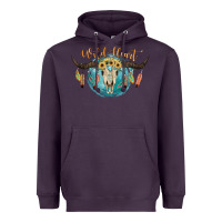 Plum Wild Heart Heavyweight Hoodie - JahusDesignShop