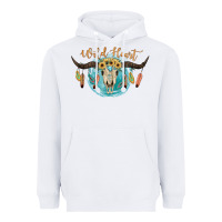 White Wild Heart Heavyweight Hoodie - JahusDesignShop