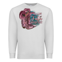 Dove Grey Walk By Faith Not By Sight Premium Sweatshirt - JahusDesignShop