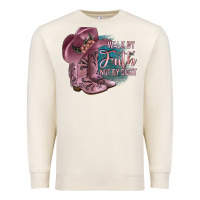 Sandshell Walk By Faith Not By Sight Premium Sweatshirt - JahusDesignShop
