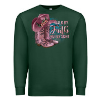 Sports Green Walk By Faith Not By Sight Premium Sweatshirt - JahusDesignShop