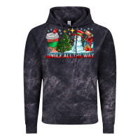 Cloud Black Jingle All The Way Vintage Hoodie - CowhideDigitalArt
