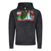 Vintage Black Jingle All The Way Vintage Hoodie - CowhideDigitalArt