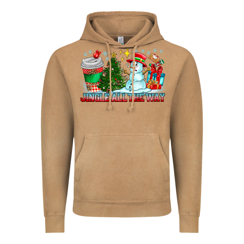 Jingle All The Way Vintage Hoodie by CowhideDigitalArt | Teevron