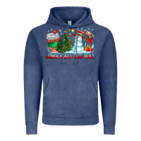 Vintage Denim Jingle All The Way Vintage Hoodie - CowhideDigitalArt