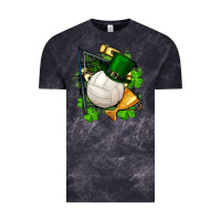 Cloud Black st.patrick's day volleyball Vintage Tee - FaDigitalArtStudio