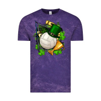 Cloud Purple st.patrick's day volleyball Vintage Tee - FaDigitalArtStudio