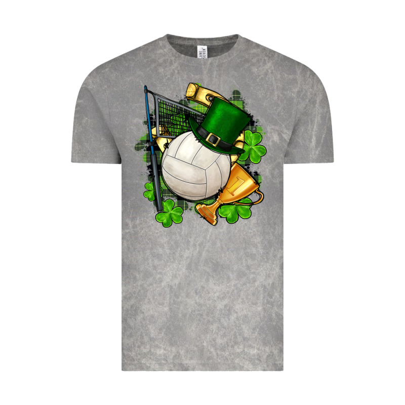 St.patrick's Day Volleyball Vintage Tee by FaDigitalArtStudio | Teevron
