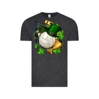 Vintage Black st.patrick's day volleyball Vintage Tee - FaDigitalArtStudio