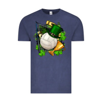 Vintage Denim st.patrick's day volleyball Vintage Tee - FaDigitalArtStudio