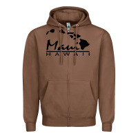 Chestnut maui hawaii Zipper Hoodie - linhVisuals