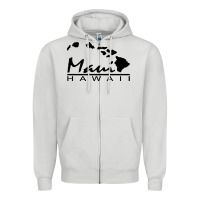Dove Grey maui hawaii Zipper Hoodie - linhVisuals