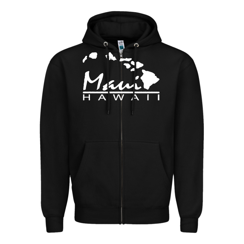 Maui Hawaii Zipper Hoodie by linhVisuals | Teevron