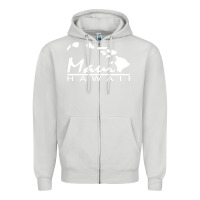 Dove Grey maui hawaii Zipper Hoodie - linhVisuals