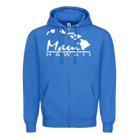 True Royal maui hawaii Zipper Hoodie - linhVisuals