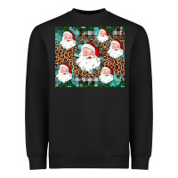 Black santa Heavyweight Sweatshirt - JahusDesignShop