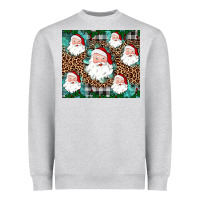 Heather Grey santa Heavyweight Sweatshirt - JahusDesignShop