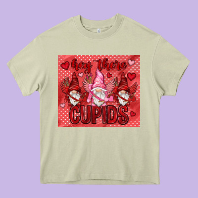 Hey There Cupids With Gnomies Tumbler Heavy Core Tee Designed By Howdyjamesfarm