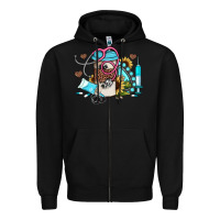 Black western sunflower gemstone nurse Zipper Hoodie - JahusDesignShop