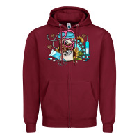 Burgundy western sunflower gemstone nurse Zipper Hoodie - JahusDesignShop