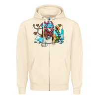 Sandshell western sunflower gemstone nurse Zipper Hoodie - JahusDesignShop