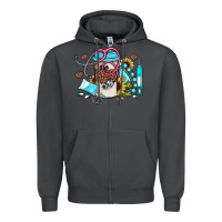 Smoke western sunflower gemstone nurse Zipper Hoodie - JahusDesignShop