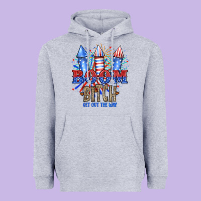 Boom Bıtch Get Out The Way Heavyweight Hoodie Designed By Jahusdesignshop