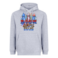 Heather Grey Boom Bıtch Get Out The Way Heavyweight Hoodie - JahusDesignShop
