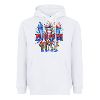 White Boom Bıtch Get Out The Way Heavyweight Hoodie - JahusDesignShop