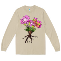 Mushroom Bitterroot Flower Long Sleeve Tee - LillyAllenDesigns
