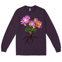 Plum Bitterroot Flower Long Sleeve Tee - LillyAllenDesigns