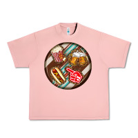 Salmon american football round earrings Urban Heavy Tee - BundleAndBundleShop