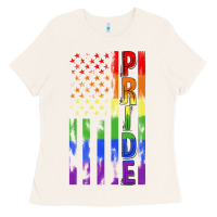 Bone lgbtq pride american flag Ladies Tee - FaDigitalArtStudio