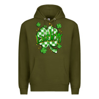 Army Green lucky Premium Hoodie - Artiststas