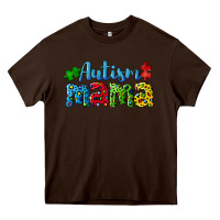 Chocolate Brown autism mama Heavy Core Tee - CowGirlArtShop