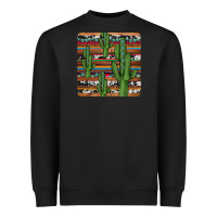 Black cactus gemstone coaster Heavyweight Sweatshirt - JahusDesignShop