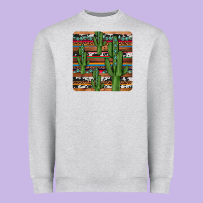 Cactus Gemstone Coaster Heavyweight Sweatshirt Designed By Jahusdesignshop