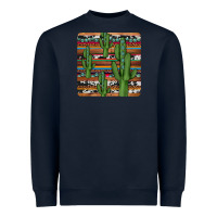 Navy cactus gemstone coaster Heavyweight Sweatshirt - JahusDesignShop
