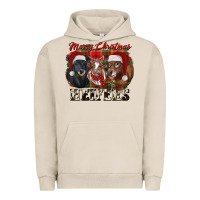 Pigment French Oak Merry Christmas Heifers Urban Hoodie - RanaPortraitStore