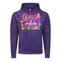 Cloud Purple Just A Girl Who Loves Crafting Vintage Hoodie - CowhideDigitalArt