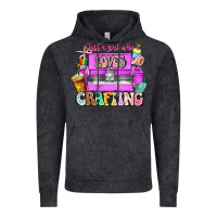 Vintage Black Just A Girl Who Loves Crafting Vintage Hoodie - CowhideDigitalArt