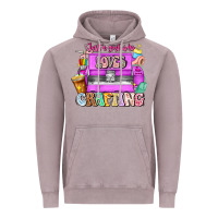 Vintage Zinc Just A Girl Who Loves Crafting Vintage Hoodie - CowhideDigitalArt