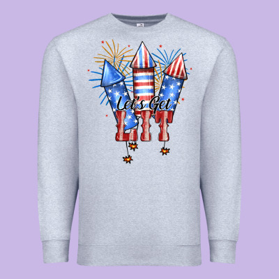 Let’s Get Lıt Premium Sweatshirt Designed By Jahusdesignshop