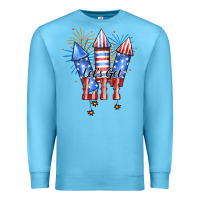 Ocean Blue Let’s Get Lıt Premium Sweatshirt - JahusDesignShop